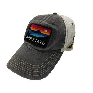 App State Legacy Trucker Hat Appalachian State University Mesh Snapback Cap